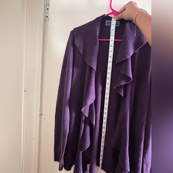 Slightly Used: Karen Scott Purple Cardigan (Women’s L) - Picture 6 of 7